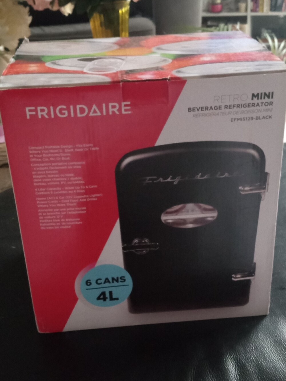 Frigidaire Retro Mini Beverage Refrigerator - Black